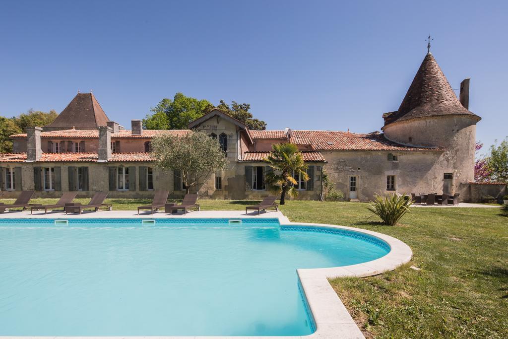 Chateau de Puyrigaud Bed & Breakfast Leoville Bagian luar foto